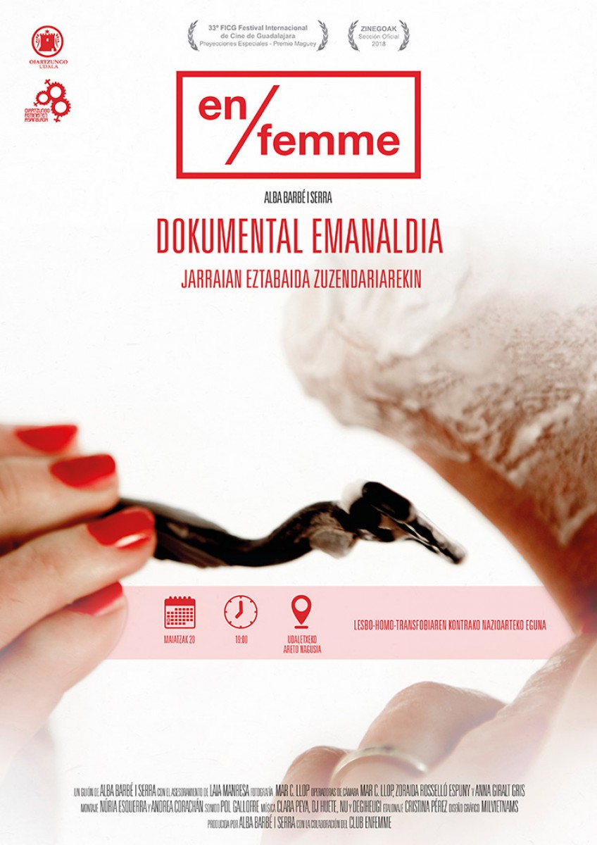 'En femme' dokumentala emango da astelehenean